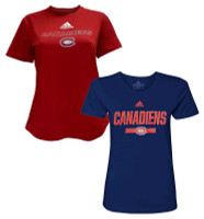 Adidas Women's NHL Montreal Canadiens Hockey (2 Pack) Crew Tees T-Shirt CA (M)