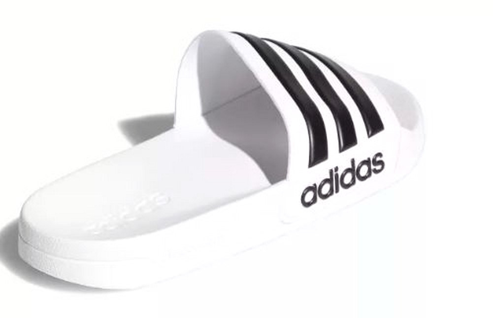 Adidas Mens Adilette Shower Locker Slide Shoe Water Sandal White/Blk ...