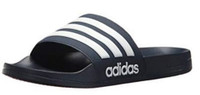 Adidas Mens Adilette Shower Locker Slide Shoe Water Sandal Black/White GZ5922