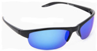 ONE By Optic Nerve Alpine Polarized Sunglasses – Black Frame/Blue Mirror Lens
