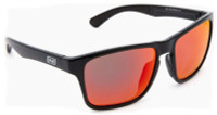ONE By Optic Nerve Rumble Polarized Sunglasses – Black Frame/Red Lens W/Case