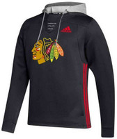Adidas Men's NHL Chicago Blackhawks Skate Lace Hoodie Hoody Sweatshirt
