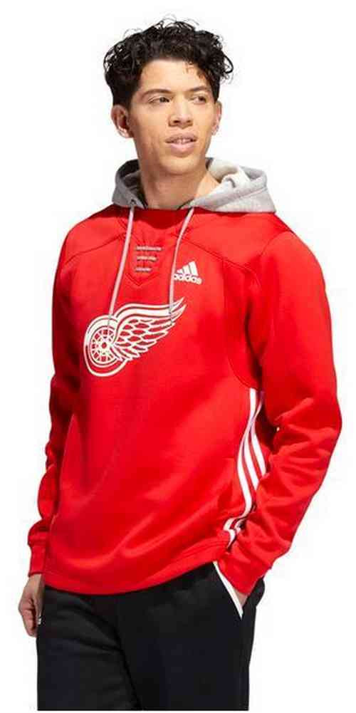 Adidas Men's NHL Detroit Red Wings Skate Lace Hoodie Hoody Sweatshirt -  Sports Diamond