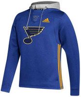 Adidas Men's NHL St. Louis Blues Skate Lace Hoodie Hoody Sweatshirt