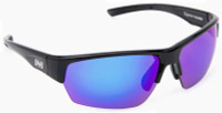 ONE By Optic Nerve Tailgunner Polarized Sunglasses– Black Frame/Blue Lens W/Case