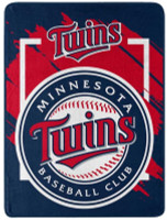 Northwest MLB Dimensional 46” x 60” Super Plush Throw Blanket– Minnesota Twins