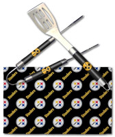Northwest NFL 3-Piece BBQ Utensil Set Spatula/Tongs/Towel - Pittsburgh Steelers