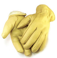 Northstar Womens Tan Full Grain Deerskin Leather Gloves Lined 3M Thinsulate 014T
