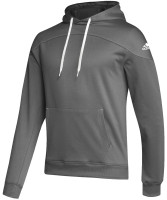 Adidas Men's Stadium Aeroready Fleece Embroidered Logo Pullover Hoodie - Gray