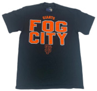 Fanatics Men's MLB San Francisco Giants Alias “Fog City” Short Sleeve Tee– Black