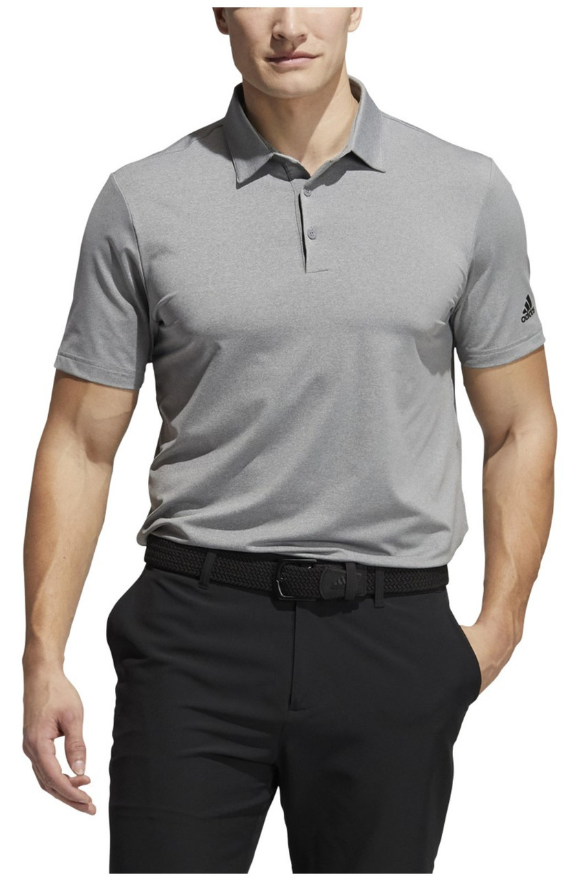 Adidas Men's Ultimate 365 Aeroready Heather Golf Polo Shirt – Crew Gray  Melange - Sports Diamond