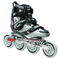 Roces Adult Mens LAB Fitness Inline Skates Blades Black/Silver 400721