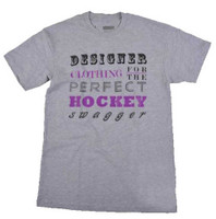 Sauce Hockey Men's Magnet Designer T-Shirt - Gray NHL Ice Hockey F11SS1016