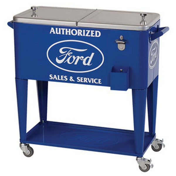 Ford Rolling Cooler with Ford Logo, Bottle Opener, and Casters FRD ...