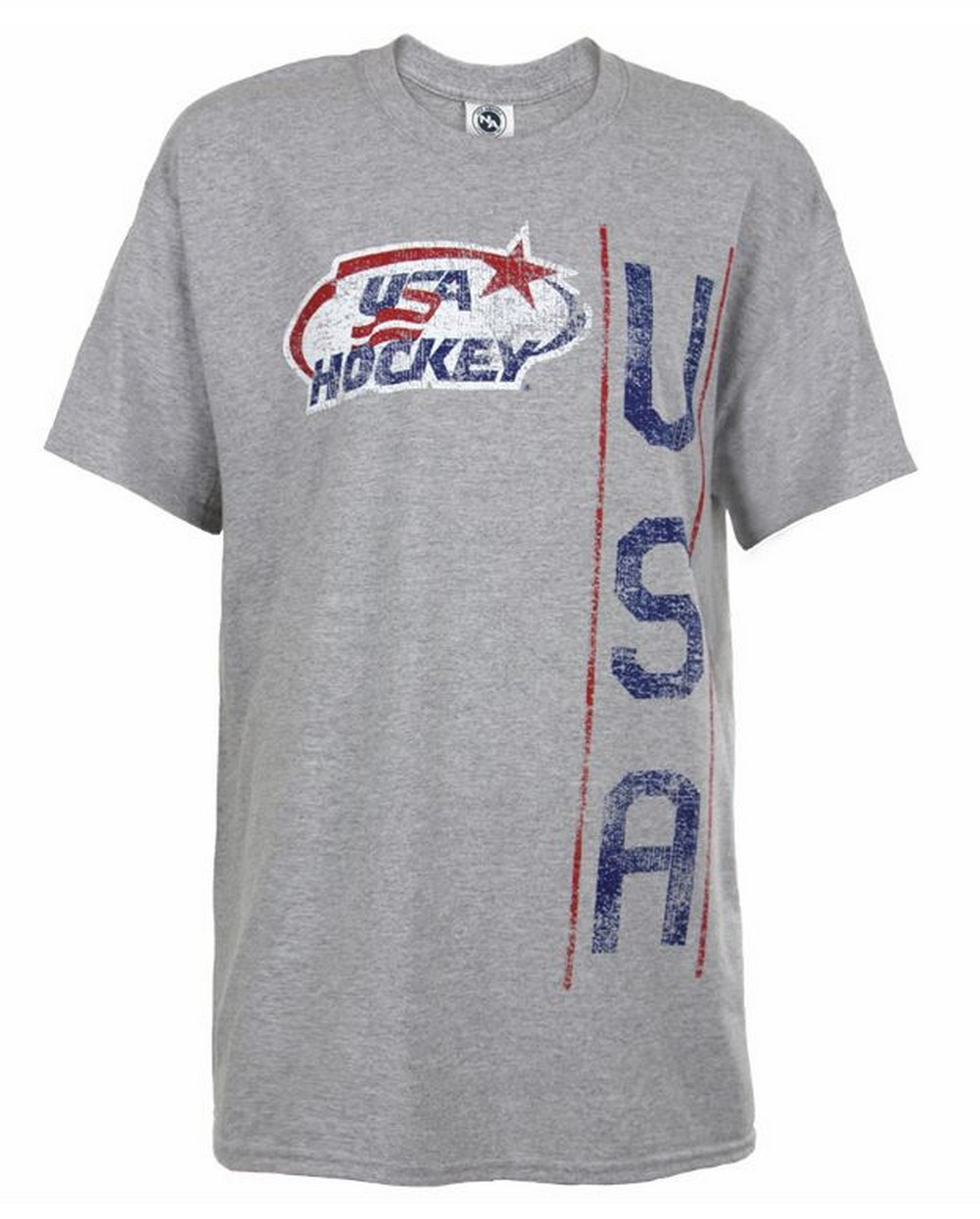 USA Hockey Adult Ice Hockey Vertical USA Logo T-Shirt Tee