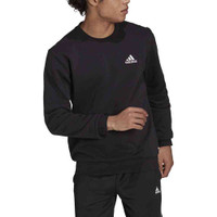 adidas Men's Essentials Feelcozy Fleece Sweatshirt Crew Sweater GV5295 Black