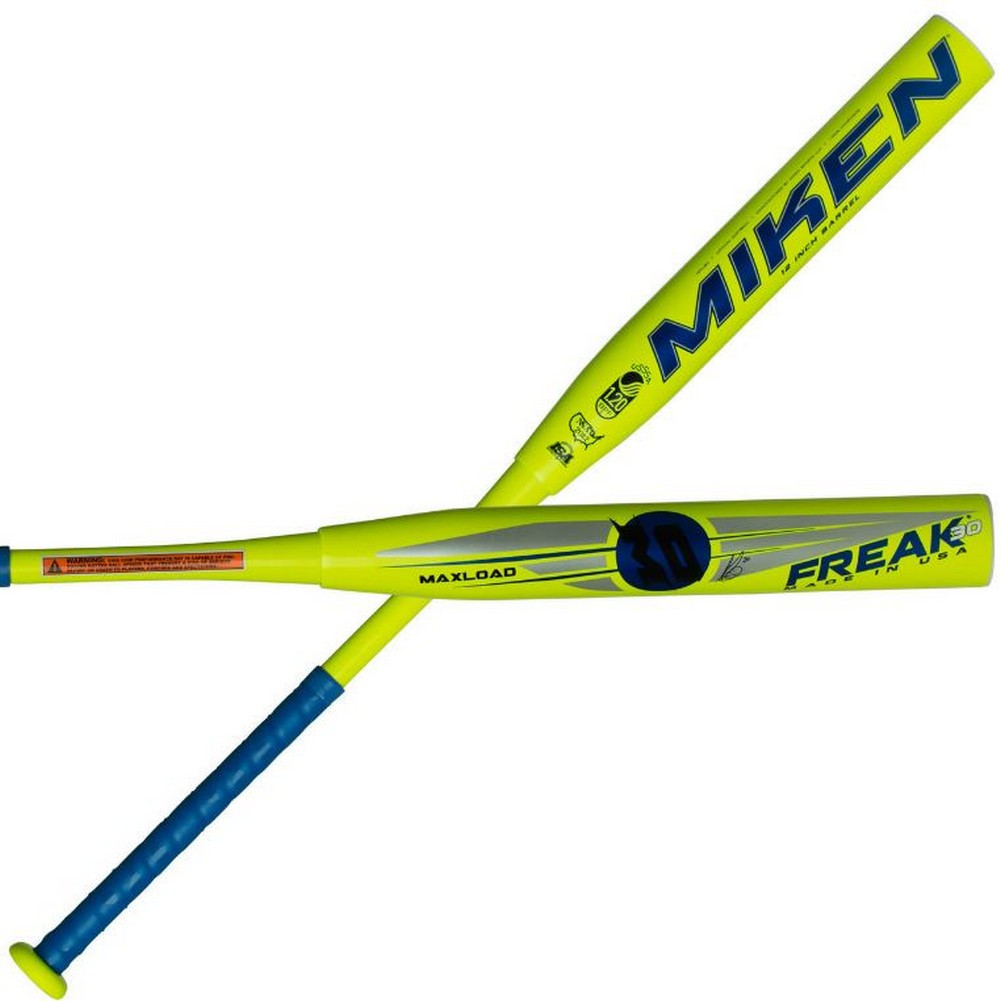 Miken Freak 30 Maxload 12" USSSA Slowpitch Softball Bat Neon Yellow MFILBU17 Sports Diamond