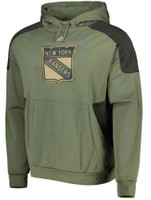 Adidas Men's NHL New York Rangers Salute to Service Hockey Sweatshirt Hoodie