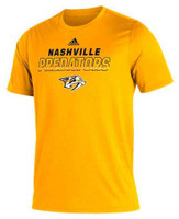 Adidas Men's NHL Nashville Predators Team Color Creator Short Sleeve Tee T-Shirt
