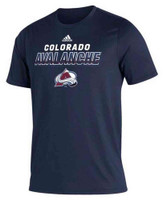 Adidas Men's NHL Colorado Avalanche Team Color Creator Short Sleeve Tee T-Shirt