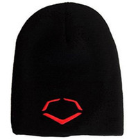 Evoshield Men's Blackout Knit Hat, Beanie Ski Skullcap Black/Red 1037020.001