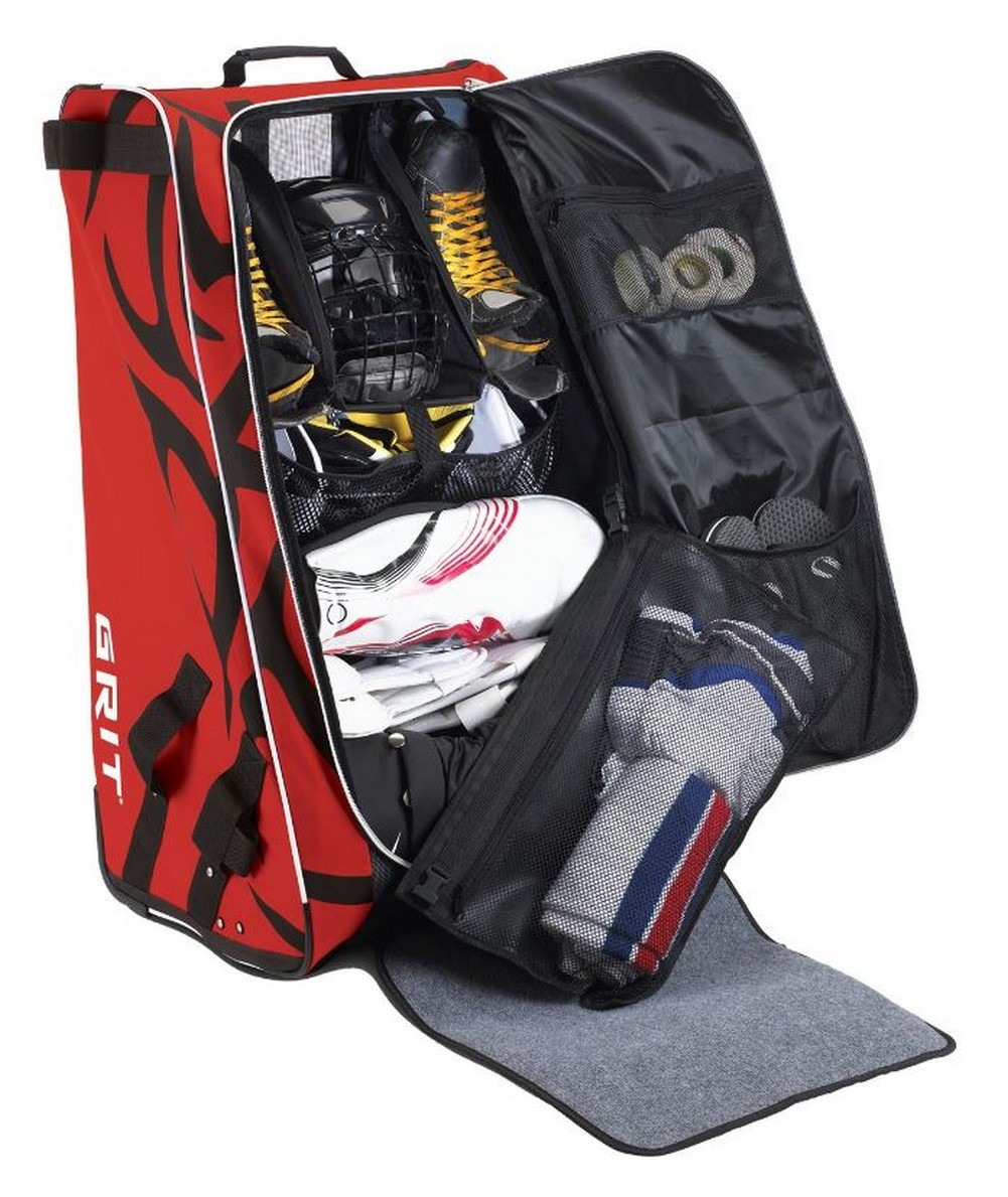 Grit Inc HTFX Hockey Tower 33" Wheeled Equipment Bag Red HTFX033CH