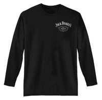 Jack Daniels Men's Long Sleeve Black Label T-Shirt -100% Cotton - 33261410JD-89