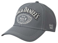 Jack Daniels Men's Old #7 Performance Baseball Ball Cap Hat Grey/White JD77-136
