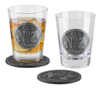 Jack Daniels Old No. 7 Double Old Fashioned Glasses Set Whiskey Bar 12 oz. DOF