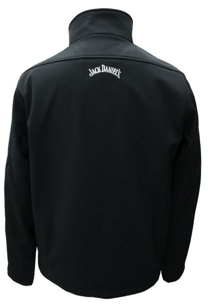 Jack Daniels Men's Soft Shell Jacket Coat Zip Logo Whiskey Liquor