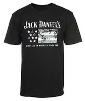 Jack Daniels Men's Distressed Flag T-Shirt Tee Whiskey Since 1866 15261452JD-89