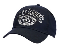 Jack Daniels Men's Old #7 Performance Baseball Ball Cap Hat Black/White JD77-117