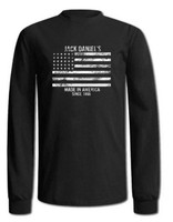 Jack Daniels Men's Stars & Stripes Flag T-Shirt Tee Long Sleeve 15261478JD-89