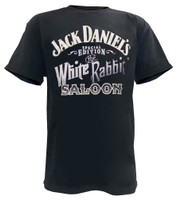 Jack Daniels Men's White Rabbit Logo Short Sleeve T-Shirt - Black 15261457JD-89