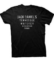 Jack Daniels Men's Stars T-Shirt Tee Tennessee Whiskey 1866 Black 15261449JD-89