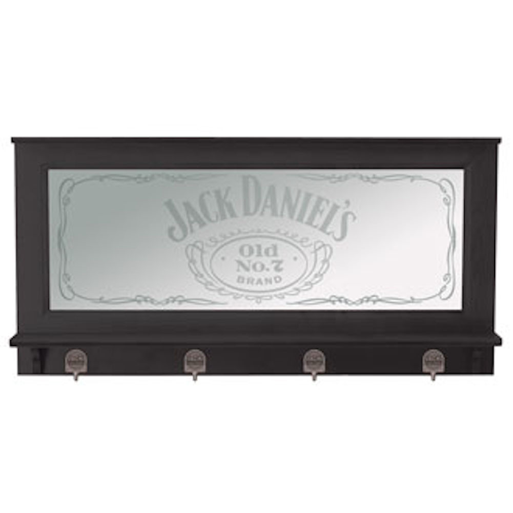 Jack Daniel's Pub Mirror with Coat Hooks JD-30728 - Sports Diamond