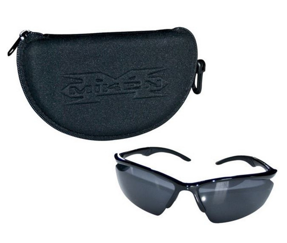 Miken Polarized Baseball/Softball Sunglasses W/ 3 Lenses & Case Black