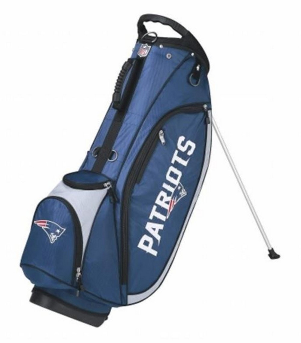 Wilson NFL Carry Golf Bag w/ Stand New England Patriots, Royal/White