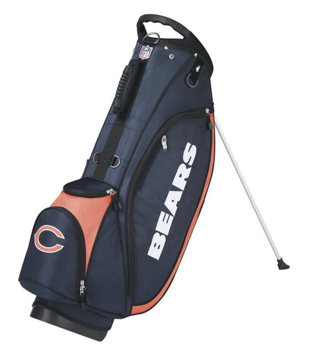 Wilson NFL Carry Golf Bag w/ Stand Chicago Bears, Navy/Orange WGB9750CH