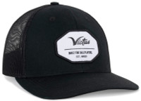 Victus Sports 'Built For' Adjustable Size Trucker Baseball Cap – Black/Black