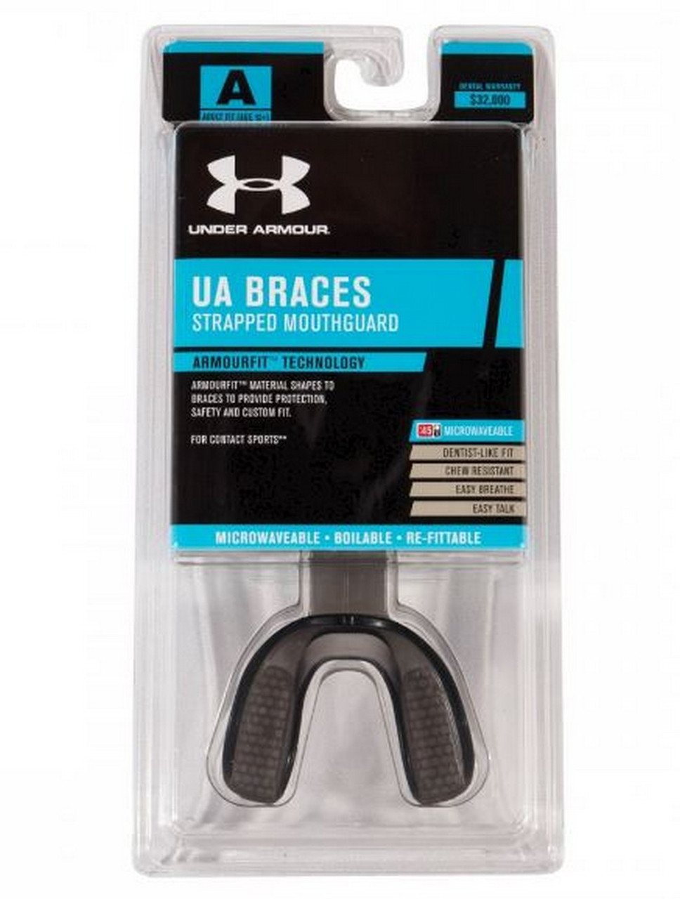 Under Armour ArmourBraces Mouthguard Strapped Bite Tech