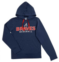 Fanatics Men's MLB Atlanta Braves Road To Victory Pullover Hoodie Sweater – Navy