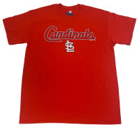 Fanatics Men's MLB St Louis Cardinals Bigger Series Short Sleeve T-Shirt – Red