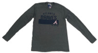Fanatics Men's MLB Atlanta Braves Defend-Neutralize-Advance Long Sleeve Tee-Gray