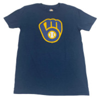 Fanatics Men's MLB Milwaukee Brewers Top Ranking Short Sleeve T-Shirt - Blue