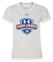 Under Armour Women's Cyber Sports Graphic Short Sleeve Crew Neck T-Shirt, White
