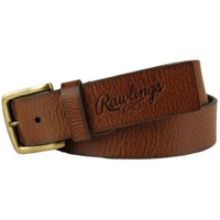 Rawlings Buff Tip Brown Leather Pant Belt, Rawlings Embossed Stamp RB1001