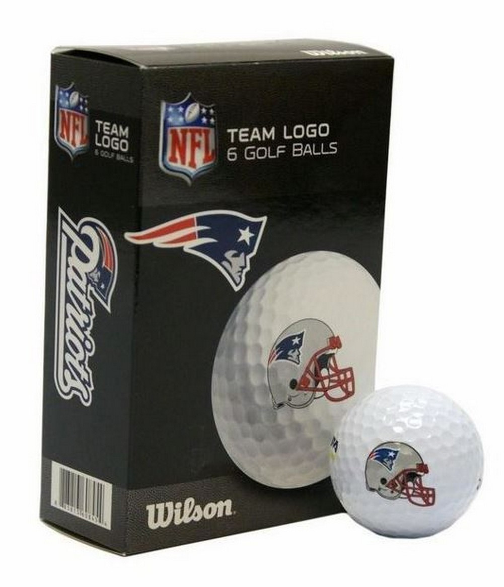 Wilson NFL New England Patriots Golf Balls Team Logo Wilson Ultra 500 6
