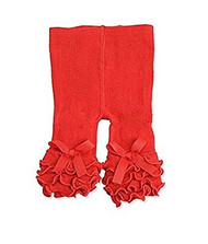 Baby Girls Red Ruffle Legging (12-18 months)