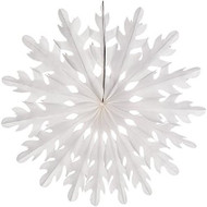 White 14 Inch Paper Sunburst Honeycomb Decoration
